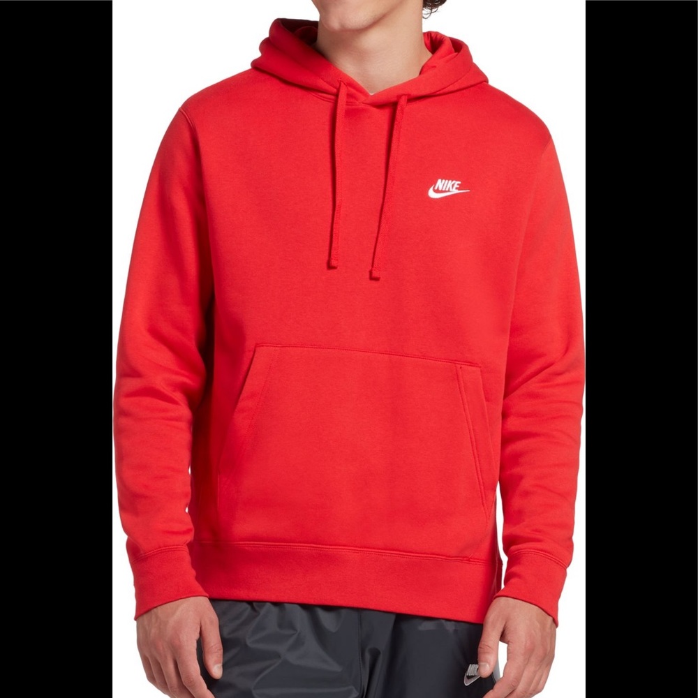 Nike red hoodie